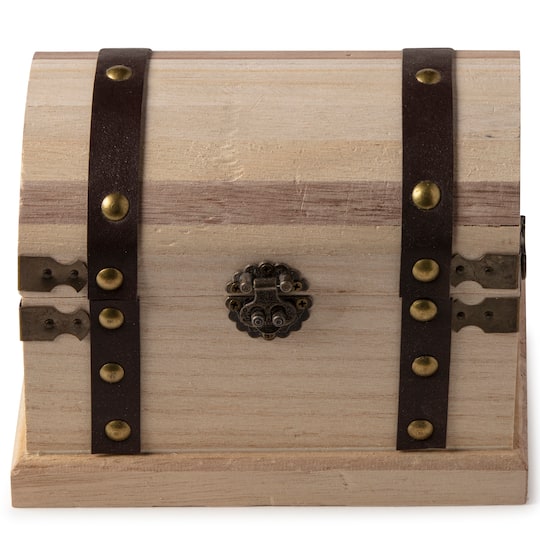 Wood Box With Metal Accents by ArtMinds™